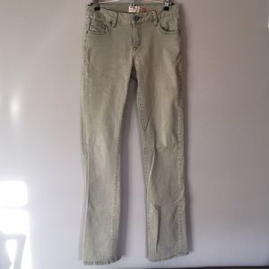 Christopher Blue Stretchy Bootcut Khaki Jeans